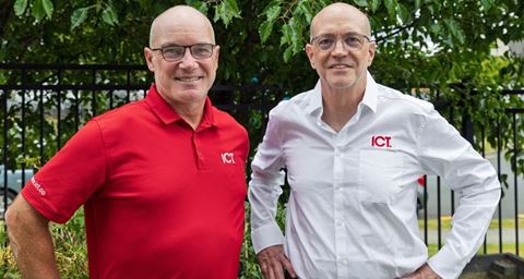 ICT:s nya vd Andy Bane tillsammas med Hayden Burr, som grundade bolaget 2003 och nu intar rollen som Chief Innovation Officer.